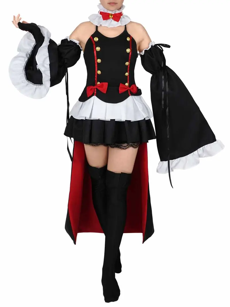 Vampir Cosplay Kostüm von Krul Tepes für Seraph of the End Fans, Größen