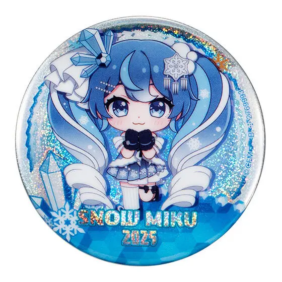 Vocaloid Hatsune Miku Button (B) - Snow Miku 2025 Kuji - Gashapon