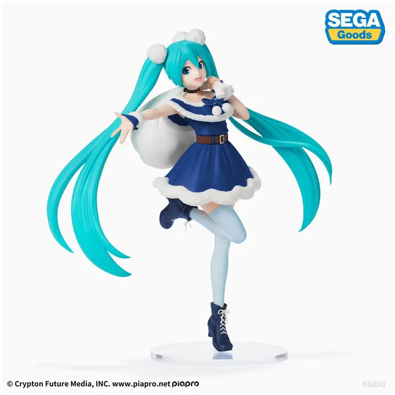 Vocaloid Hatsune Miku SPM PVC Statue Christmas 2020 Blue