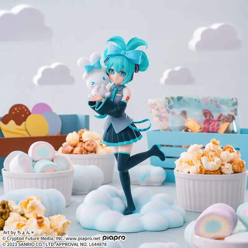 Vocaloid Luminasta PVC Statue Hatsune Miku x Cinnamoroll
