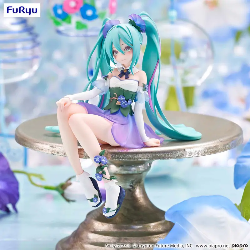 Vocaloid Noodle Stopper PVC Statue Hatsune Miku Flower Fairy Morning Glory