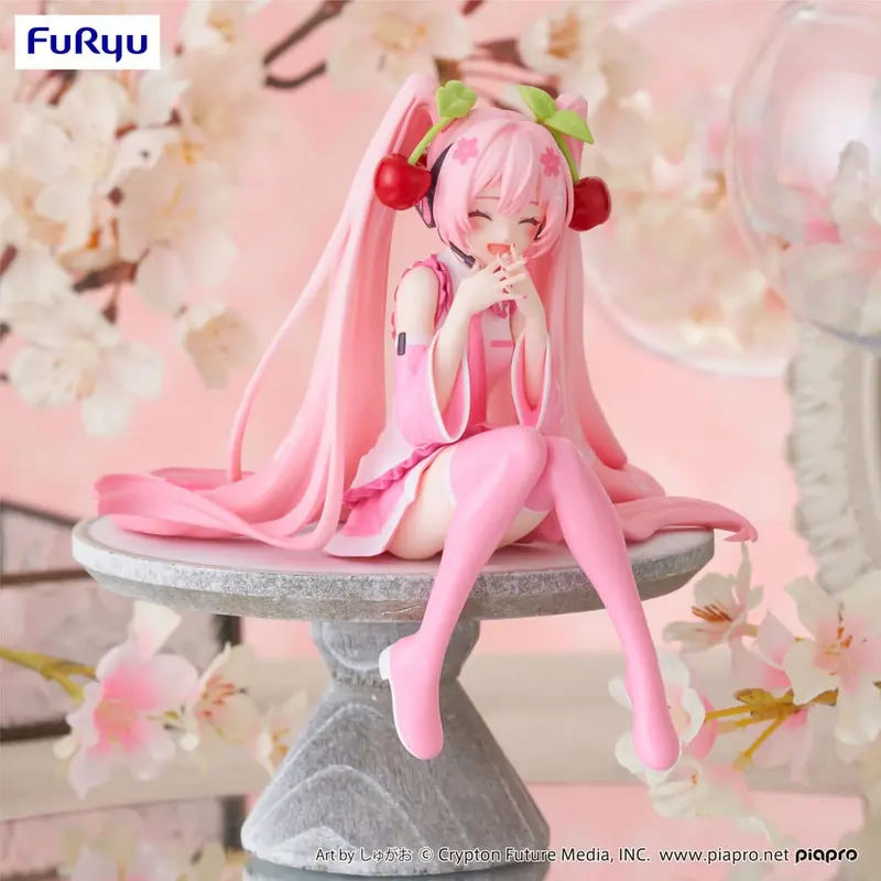 Vocaloid Noodle Stopper PVC Statue Sakura Miku 2023 Smile Ver.