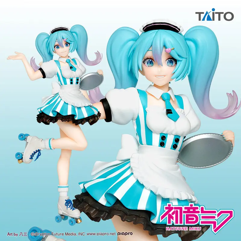 Vocaloid PVC Statue Hatsune Miku Costumes Cafe Maid Ver.