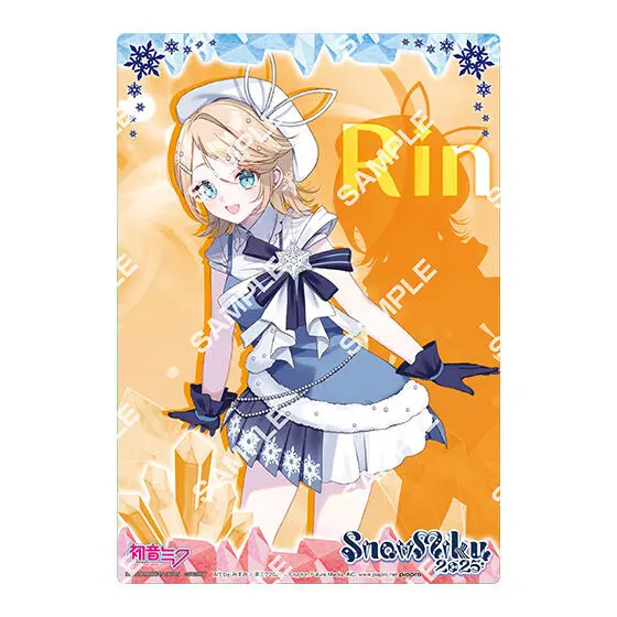 Vocaloid Rin Clearposter - Snow Miku 2025 Flat Gashapon (DIN A5)