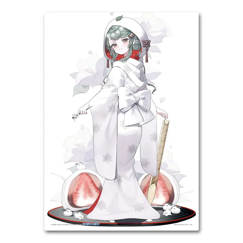 Vocaloid Snow Miku 2013 Illustration Board - Snow Miku Third Season Kuji