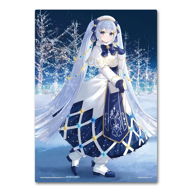 Vocaloid Snow Miku 2021 Illustration Board - Snow Miku Third Season Kuji