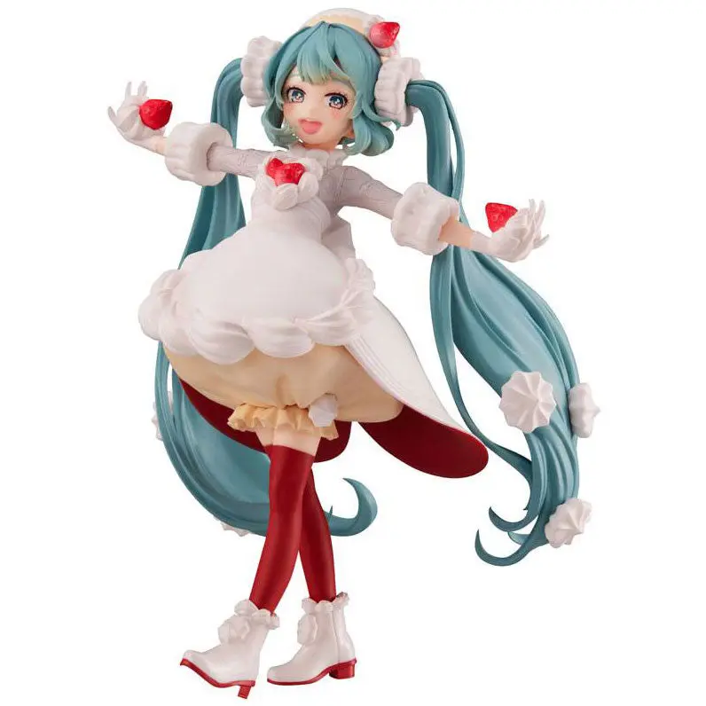 Vocaloid Sweet Tea Time PVC Statue Hatsune Miku Strawberry Short