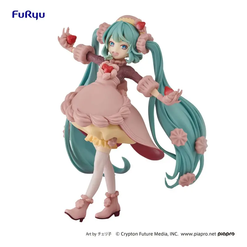 Vocaloid SweetSweets Series PVC Statue Hatsune Miku Strawberry Chocolate Short