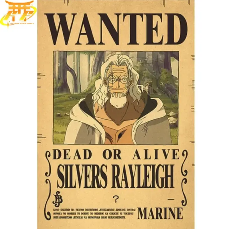 Wanted Silver Rayleigh Poster – One Piece