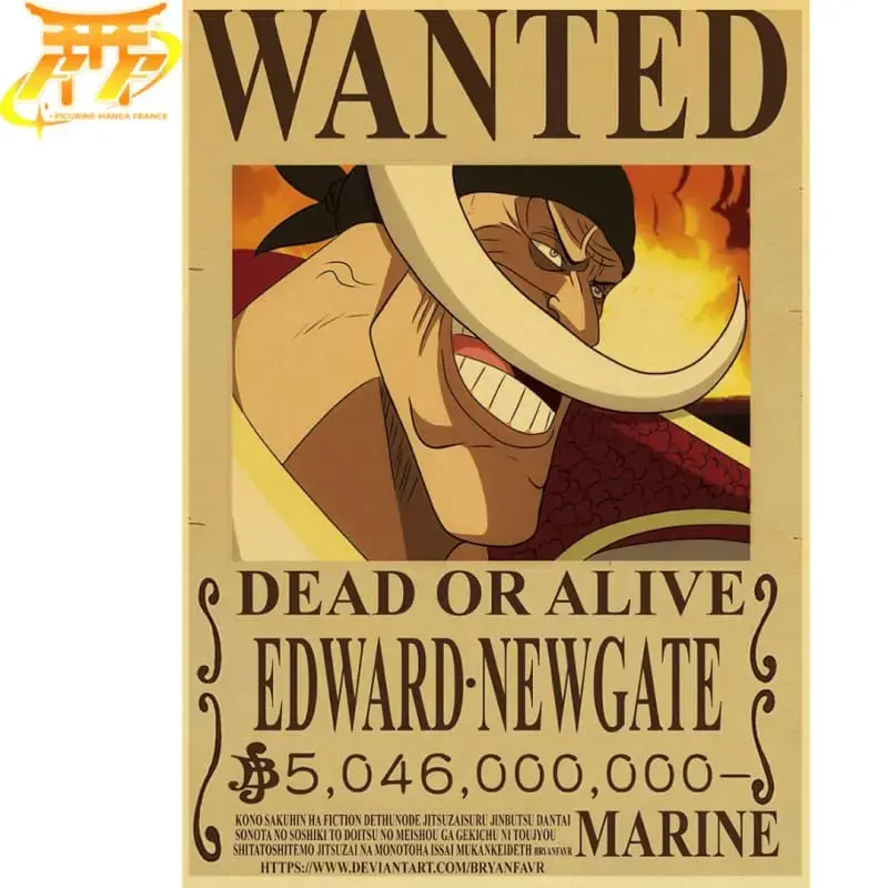 Whitebeard Poster Wanted – One Piece