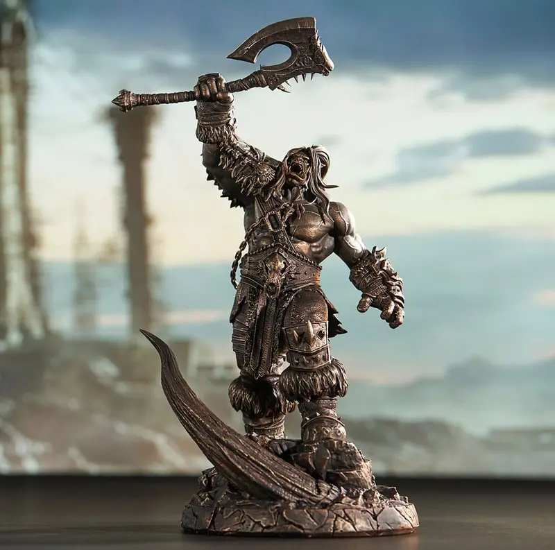 World of Warcraft Statue 1/10 Bronze Coloured Edition Grommash Hellscream 31 cm