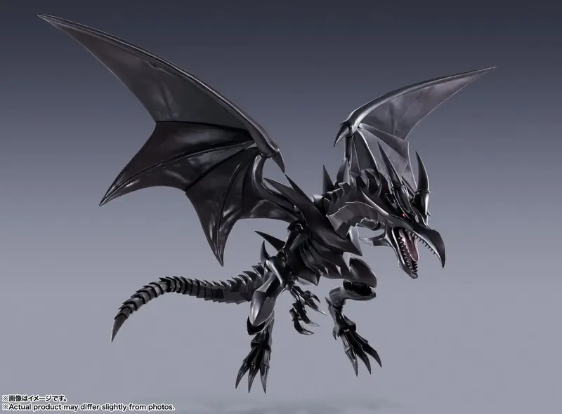Yu-Gi-Oh! Duel Monsters - Rotäugiger Schwarzer Drache / Red-Eyes-Black Dragon - S.H. MonsterArts Figur (Bandai)