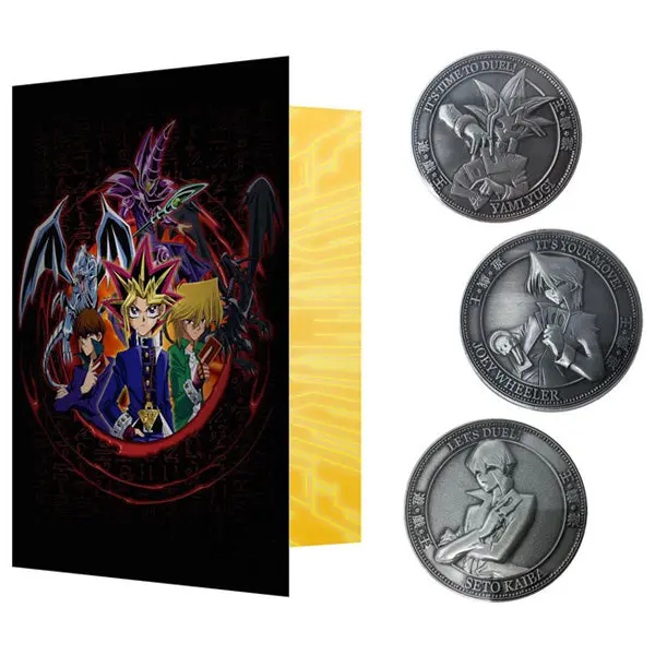 Yu-Gi-Oh! Sammelmünzen 3er Pack Seto Kaiba & Yami Yugi & Joey Wheeler